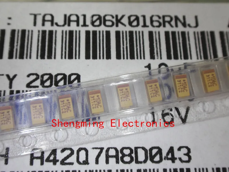 100 шт. 1206 16 в 10 мкФ 106C 3216A A-Тип SMD Танталовый конденсатор | Электронные компоненты и