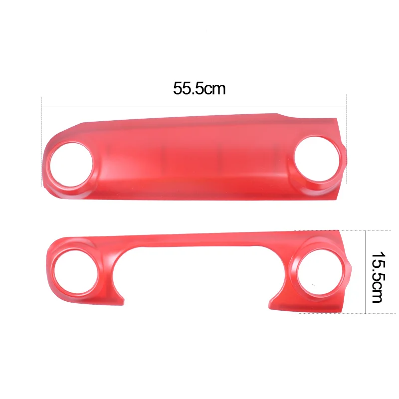

Red Dashboard Instrument Panel fram Cover Trim For J-eep Wrangler JL Sahara