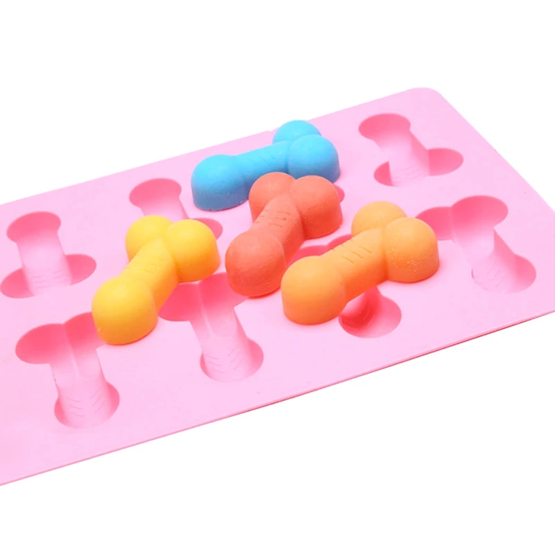 Cute Sexy Penis Cake Mold For Soap Birthday Fondant Chocolates Ice and 8 Shape dick Cream Creative | Дом и сад