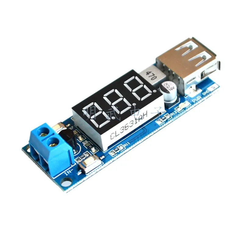 DCDC понижающий модуль питания автомобильный аккумулятор вольтметр + 5 В USB зарядка мобильный телефон|Запасные