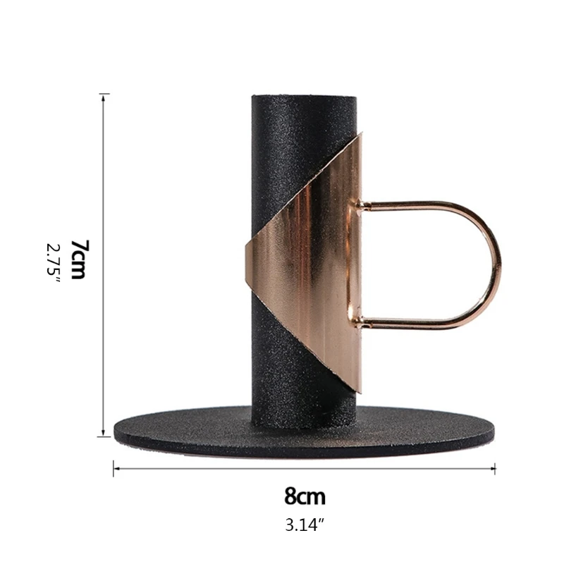 

Retro Iron Taper Candle Holder 2 PCS Candle Holders for Candlesticks Stand Candl H051