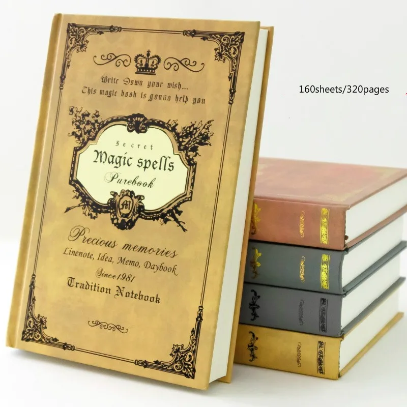 

Новинка 2021, ретро-блокнот, журналы для путешественников, креативный планировщик, Размер A5, 21,3x14,5 см, 160 листов/320 страниц, винтажный узор