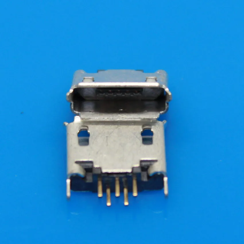 

JCD 180 degree DIP 5pin Micro USB Jack Square port Vertical