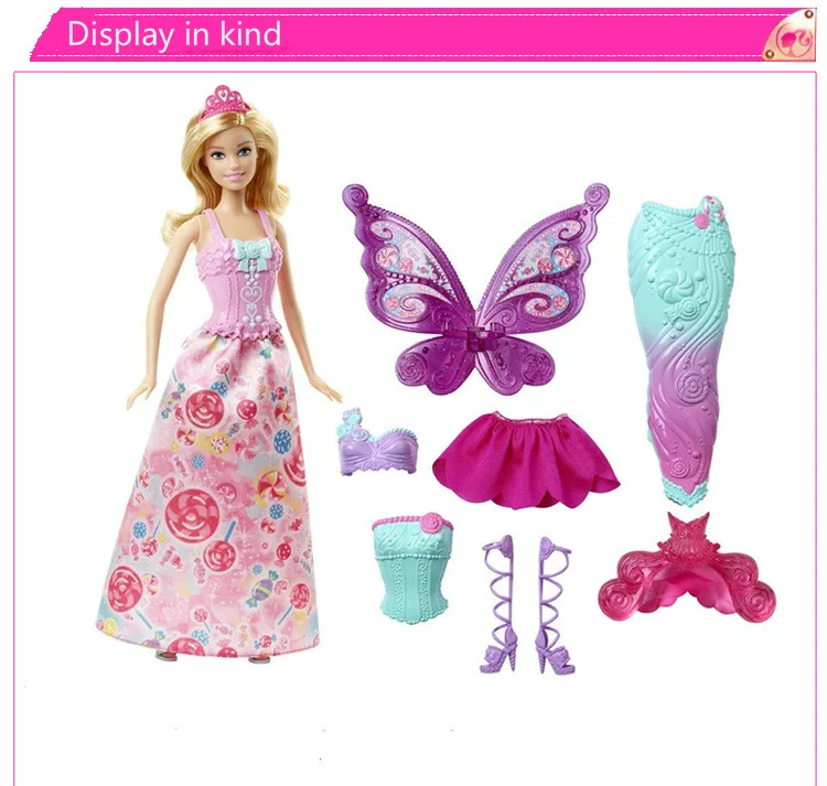 Новая кукла сказка смена костюма группа макияжа Русалка принцесса дух три в
