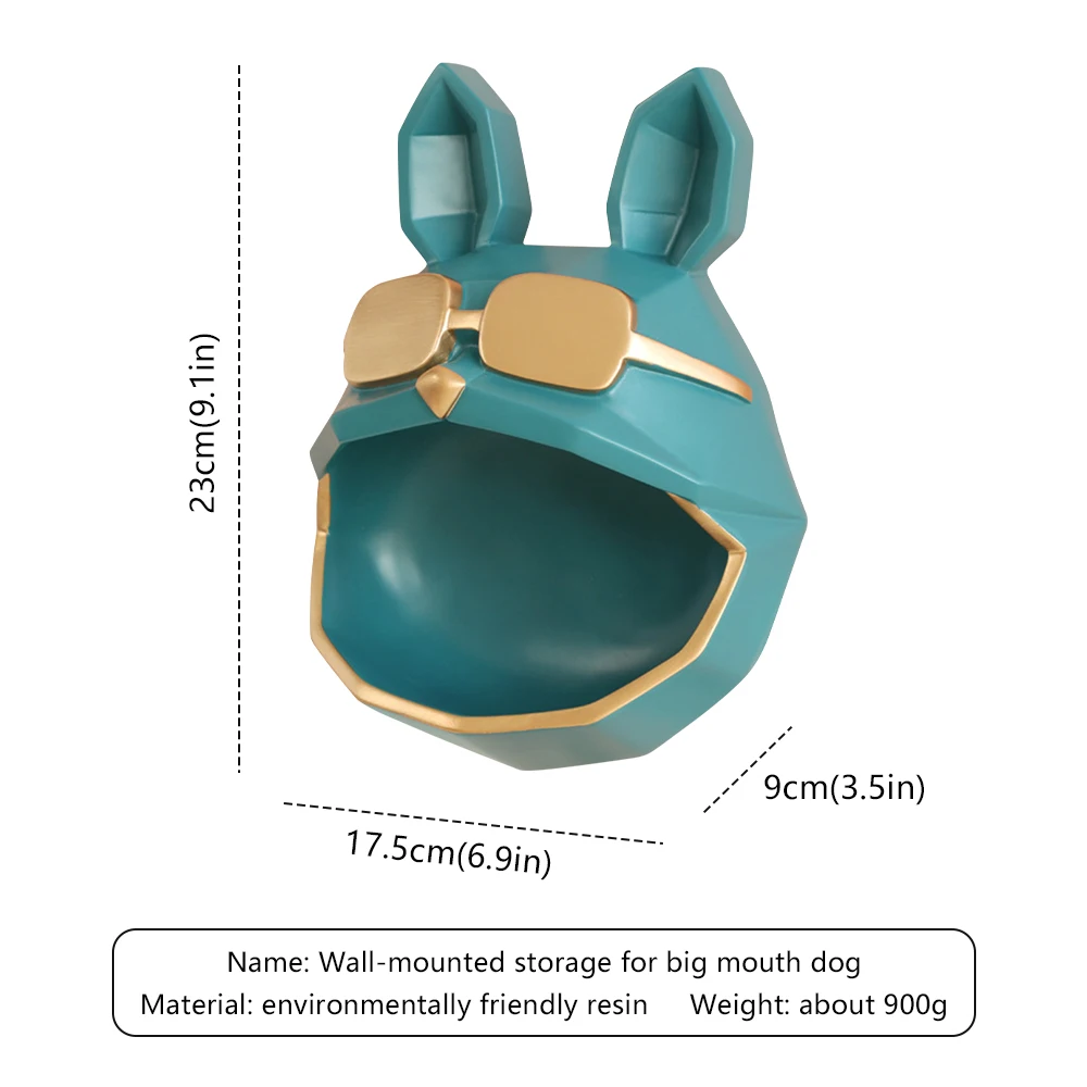 

Nordic Key Pocket Big Mouth Dog Storage Box Resin Home Decor Storage Box Art Sculpture Figurines Home Decor Gift Decorative