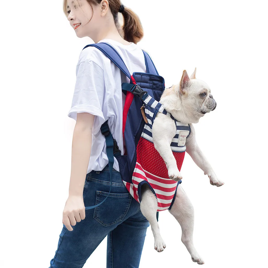 Outdoor Pet Dog Carrier Bag Pet Dog Front Bag Out Travel Double Shoulder Portable Travel Backpack Dogs Cat Accessories Sling Bag