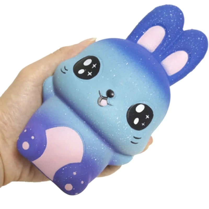 

New Starry Sky Rabbit Jumbo Squishy Slow Rising Squeeze Stress Relief Kid Toys T8ND