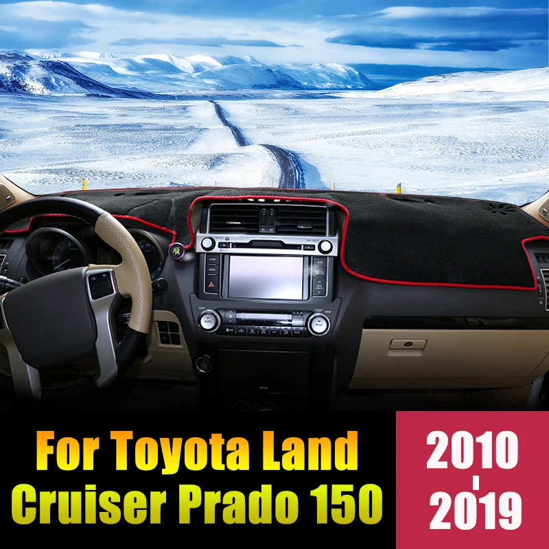 Для Toyota Land Cruiser Prado 150 FJ150 2010 ~ 2019 2020 приборной панели автомобиля крышка коврики