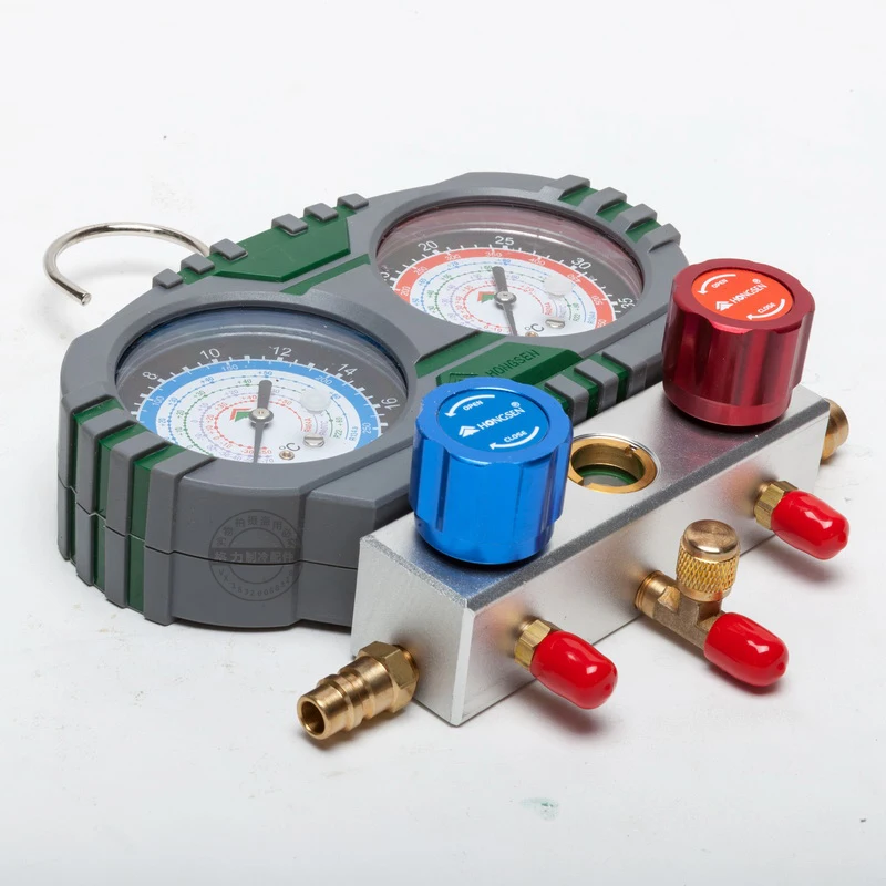 R134A автомобиля кондиционирование воздуха Манометр коллектора хладагента со