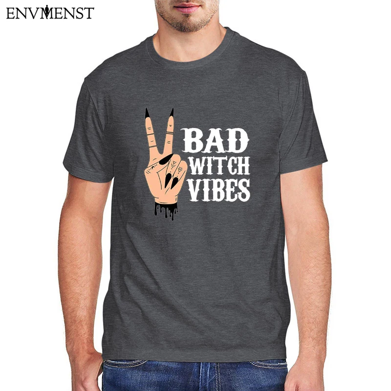 

Футболка с коротким рукавом и графическим принтом ведьмы ведьмой вибраек на Хэллоуин, винтажные топы для мальчиков, футболка ведьмой рукой,...