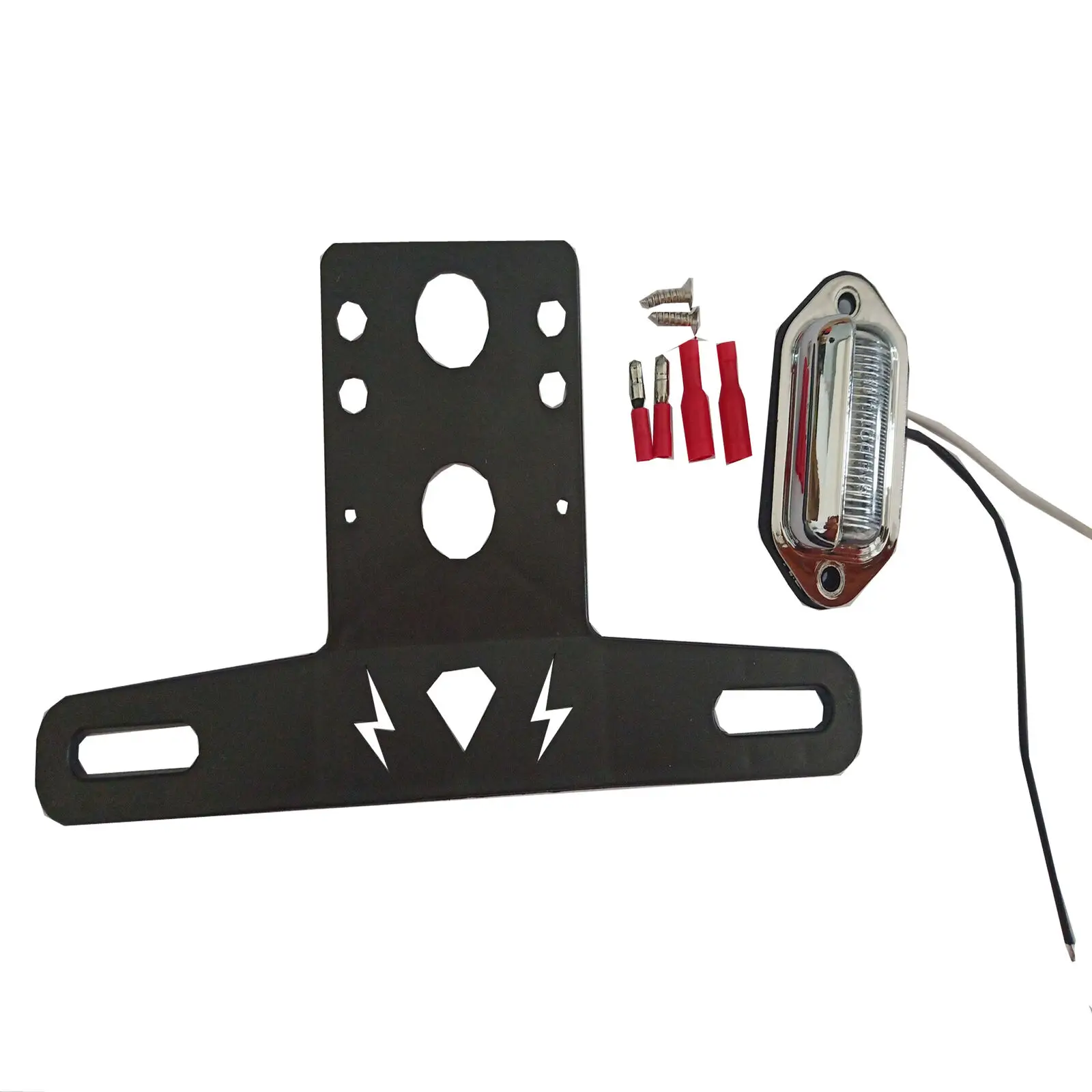 

UTV License Plate Holder with LED Light Street Legal fits Truck RV Snowmobile Golf Cart Boat ATV Polaris Can-Am Maverick X3