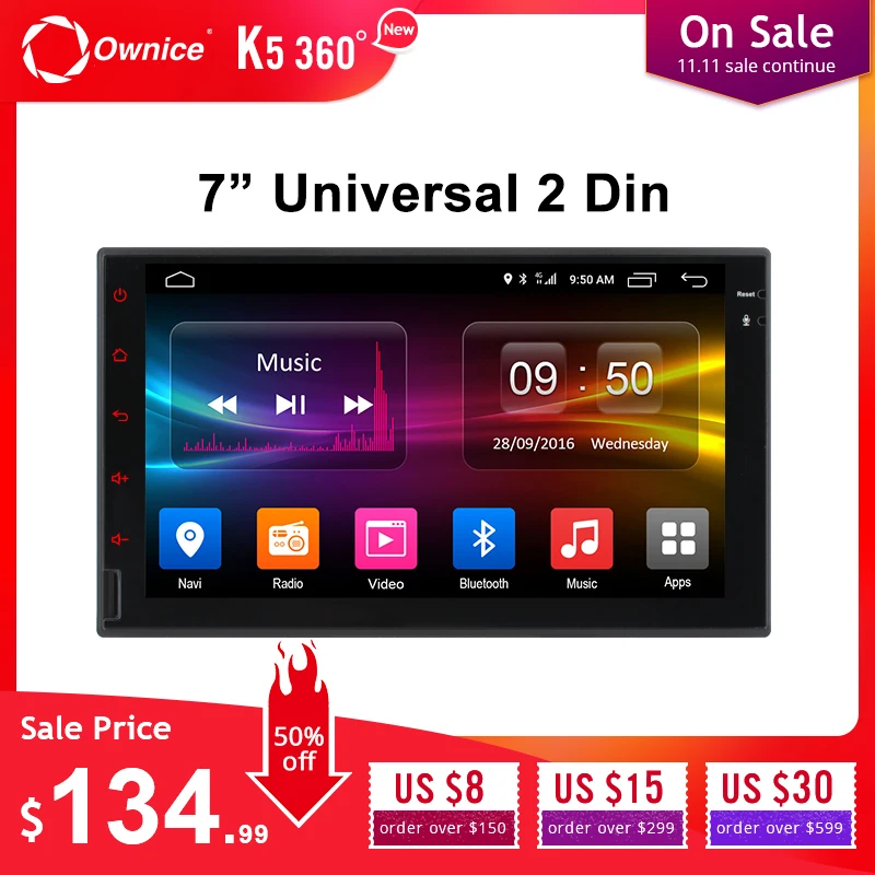 Ownice K1 K2 K3 Octa 8 ядерный Android 2G ram 32GB rom поддержка 4G LTE SIM сетевой Автомобильный gps 2 din универсальный автомобильный Радио dvd-плеер
