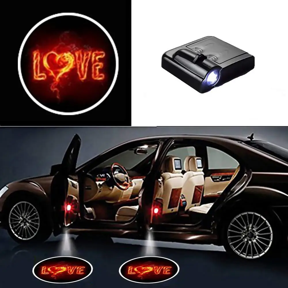 1pcs Wireless LED Shadow Projector Courtesy Step Lights Welcome Cars Door Light Laser Emblem Lamps Obd2 Car | Автомобили и