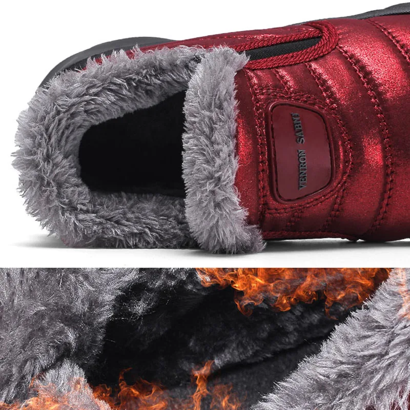 Зимняя обувь для мужчин и женщин прогулочная Водонепроницаемая нескользящая