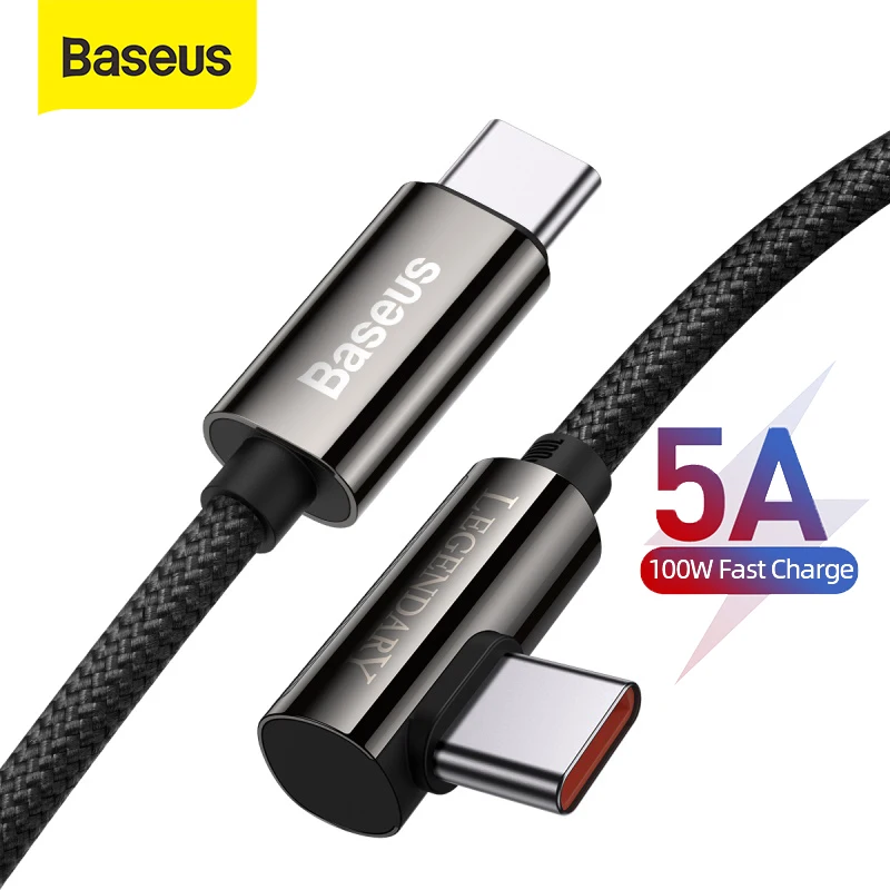 

Baseus 5A Fast Charging Charger PD 100W USB C Cable Cable Date Cable For Xiaomi Samsung Huawei Type C Date Cable For Tablet