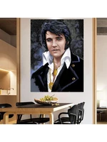 full square round stone drill 5d diy diamond painting elvis presley embroidery cross stitch mosaic home decor fan gift