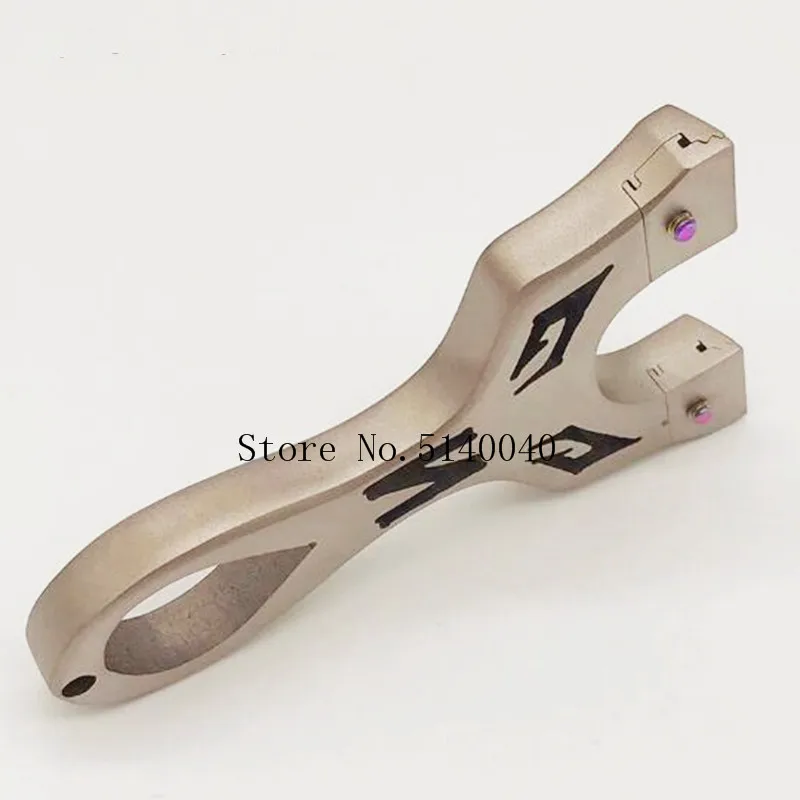 

High quality stainless steel cutting slingshot strong flat rubber band outdoor hunting sports slingshot high power slingshot