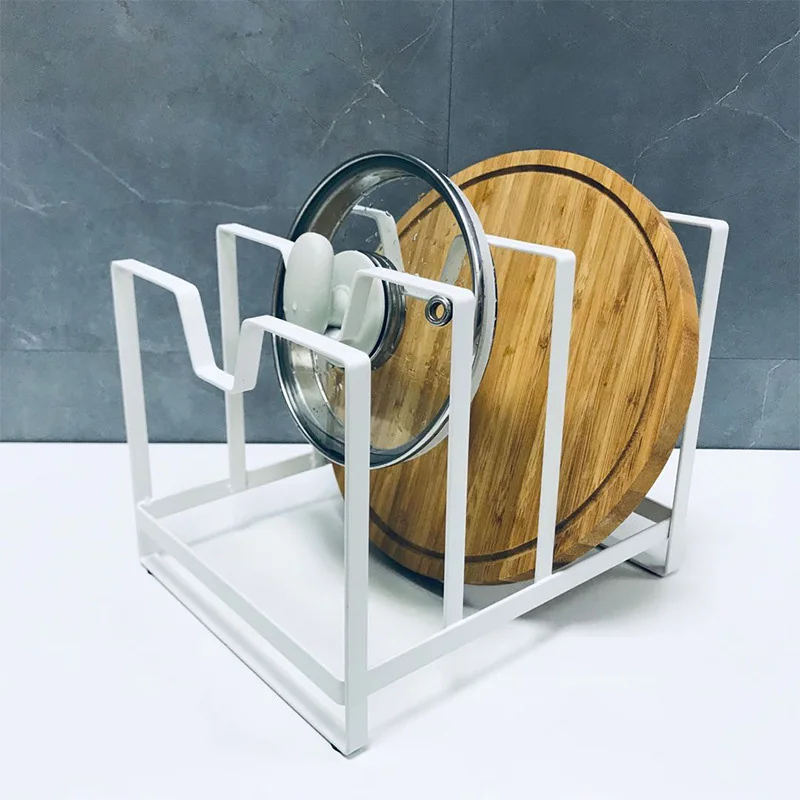 Книжная полка бытовые предметы кухонная Многоуровневая для крышек кастрюль