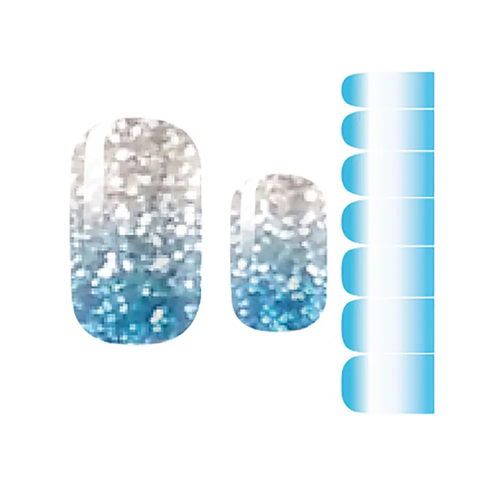 

Glitter Gradient Color Nail Stickers Self-Adhesive Nail Art Decoration