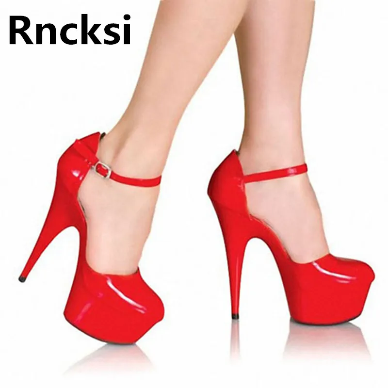 

Rncksi леди сексуальные ремни на шнуровке для ночного клуба вечерние Queen Для женщин туфли для танцев на шесте, каблук 15 см, высокий тонкий каблук с платформой ботильоны Для женщин женские туфли-лодочки