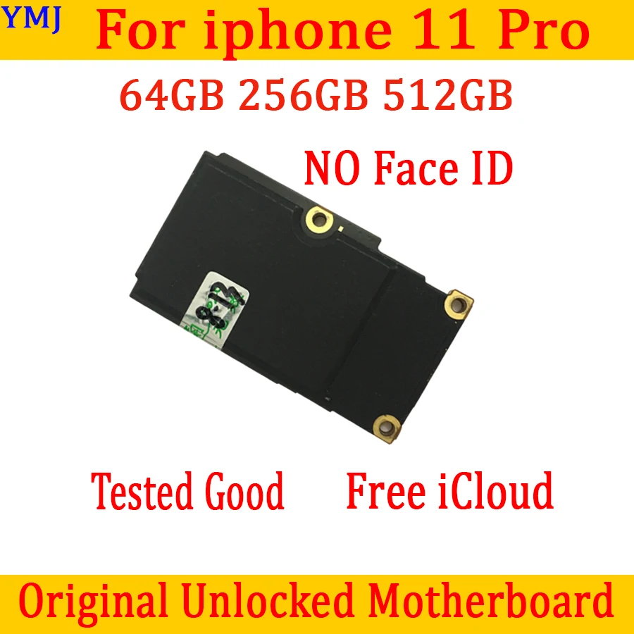 

Unlocked Motherboard For iPhone 11 Pro No Face ID LTE 4G Support 64gb / 256gb For iPhone 11 pro Motherboard No ID Lock plate