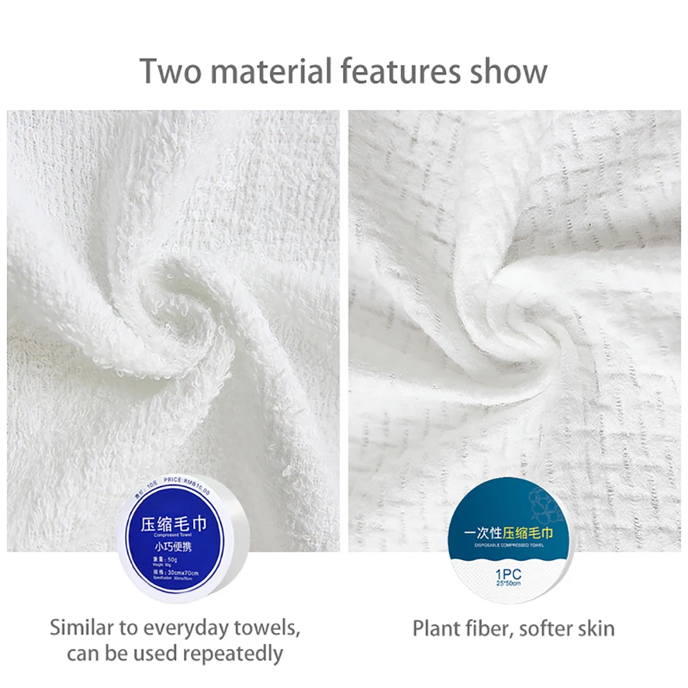 5 шт. сжатого полотенца из микрофибры Отдых Путешествия практичный легко носить с