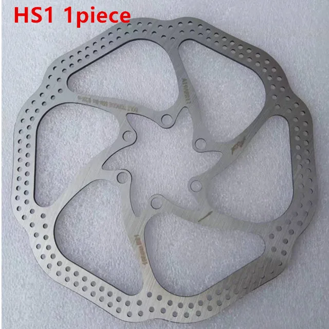 HS1 160mm1piece Горный велосипед 160 мм тормозной диск 140 велосипед 180 дисковые тормоза 203 шесть гвоздей HS1 g3 тормозные колодки RT56 - Цвет: HS1 160mm1piece