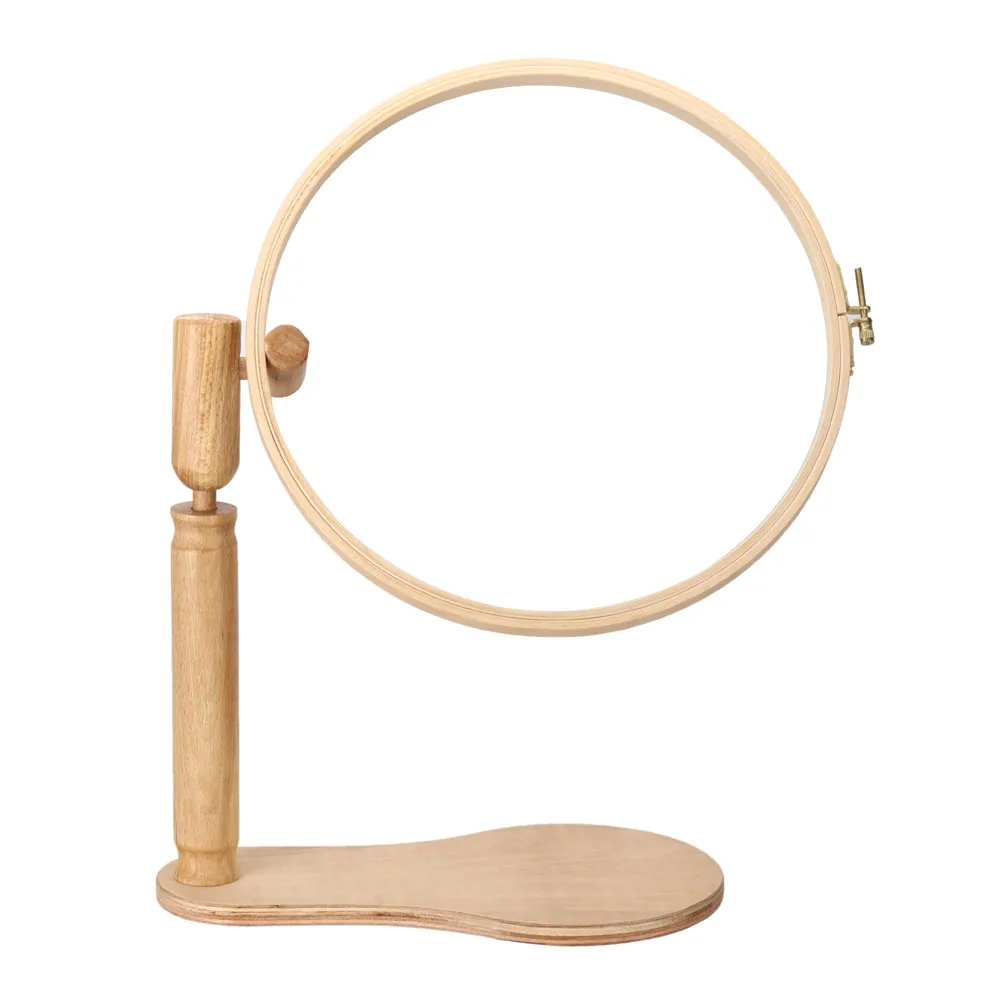 

Embroidery Stand Hoop Wood Embroidery Cross Stitch Hoop Set Hoop Ring Frame Adjustable Tools JS23