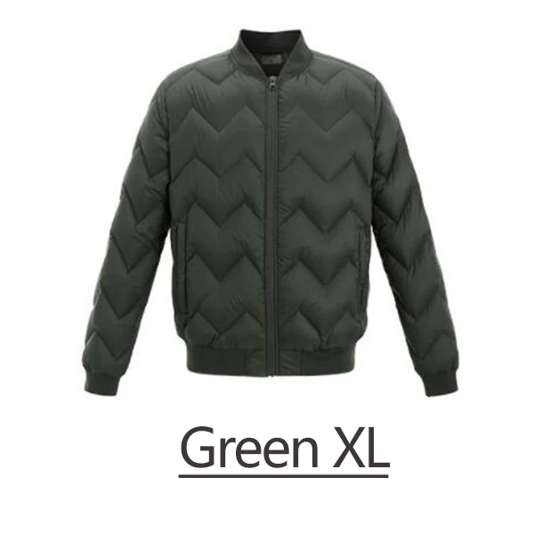 Green XL Xiaomi Youpin Uleemark Man легкая куртка на гусином пуху мужская повседневная однотонная Модная стильная три цвета - Цвет: Green XL