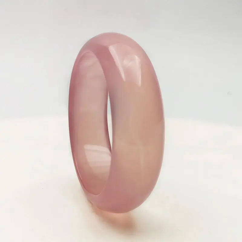 Браслет с натуральным розовым кристаллом элегантный темперамент вишневый цвет