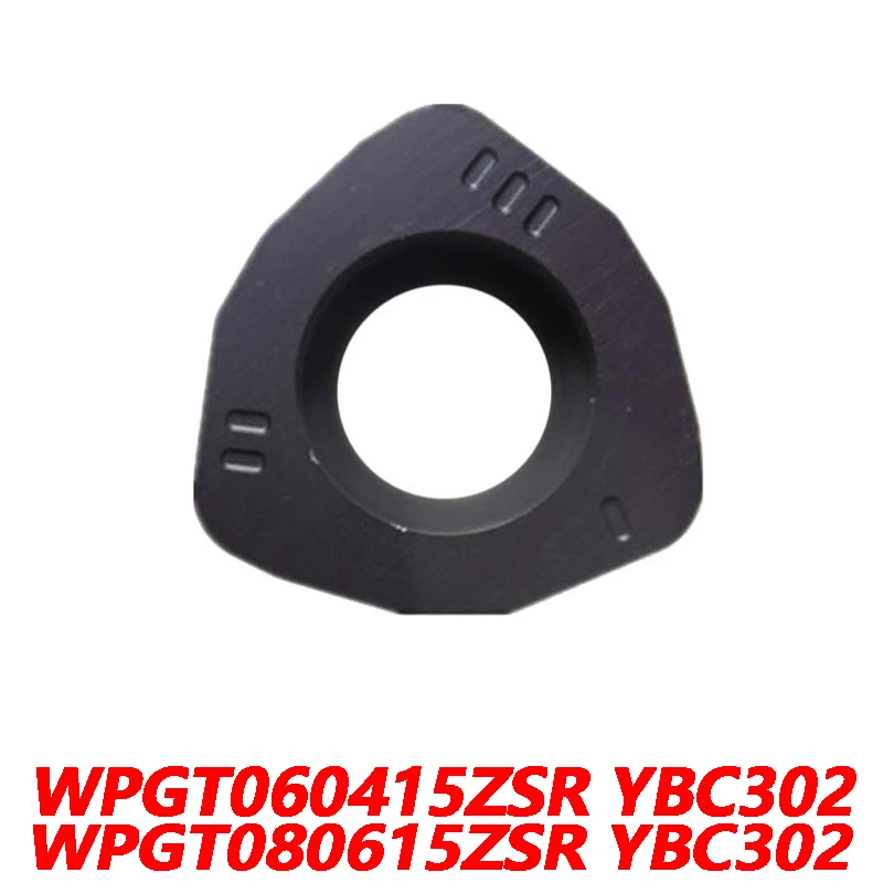 

100% Original WPGT WPGT060415ZSR YBC302 WPGT080615ZSR 10pcs CNC lathe blade Processed stainless steel Carbide insert Quality