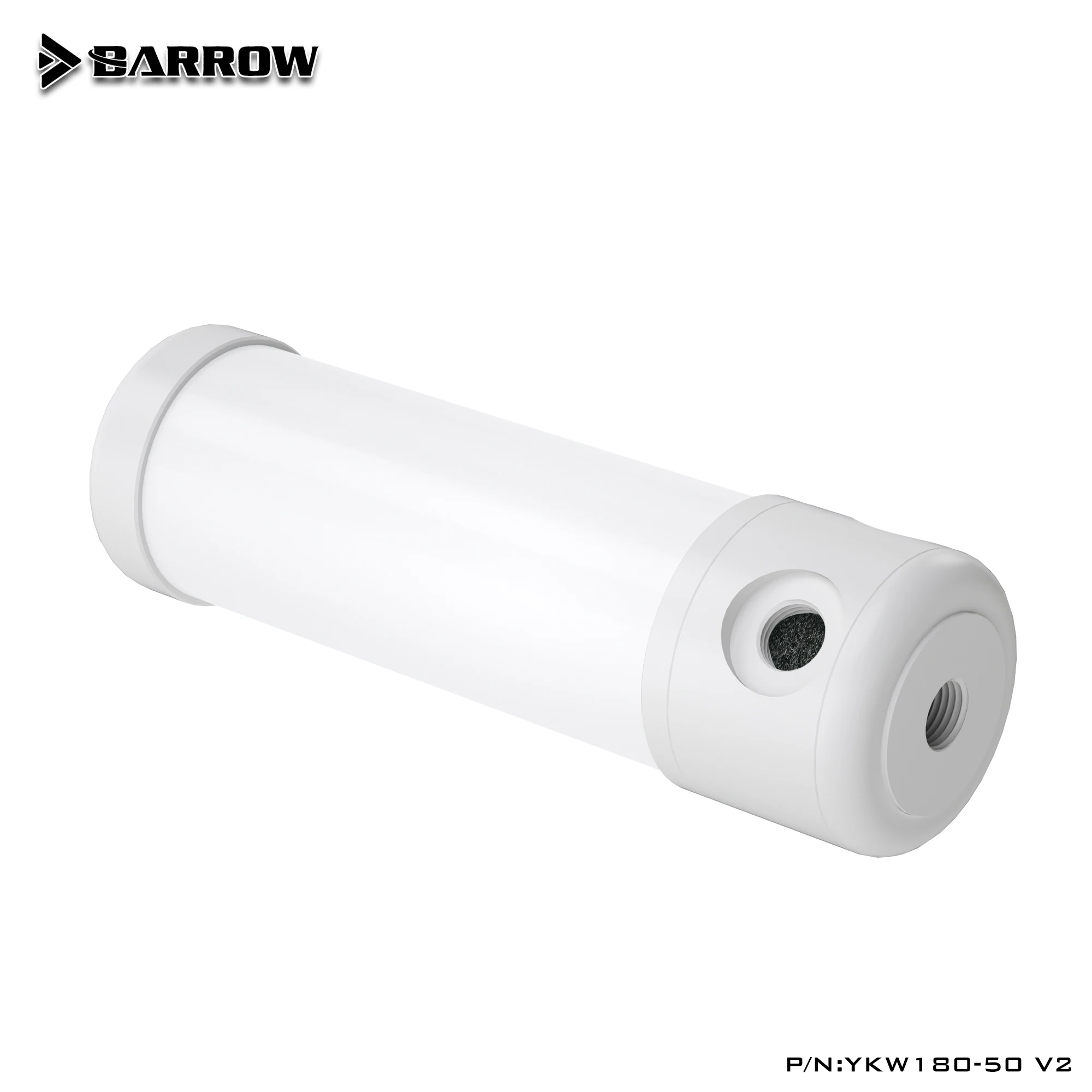 

Barrow водяной охладитель ПК G1/4 цилиндрический радиатор резервуар для воды белого цвета различные длины крем серии YKW-50 V2 компьютерные аксессу...