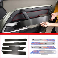 stainless steel auto inner door decoration panel sticker for land rover defender 110 2020 2022 car styling interior accessories