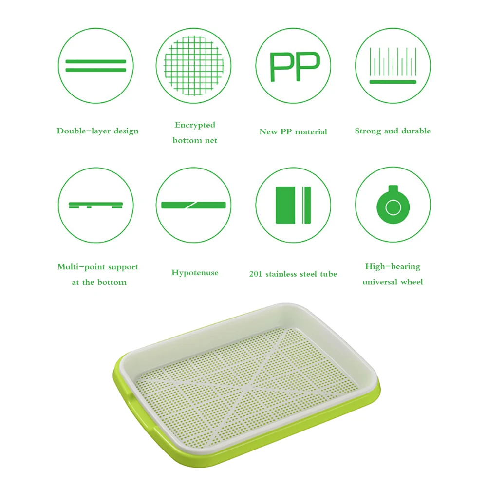 Лоток для выращивания семян без БФА из полипропилена почвы большой емкости