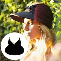 summer womens stretch empty sun hat soft breathable and comfortable sun hat anti ultraviolet beach hat sports riding hat