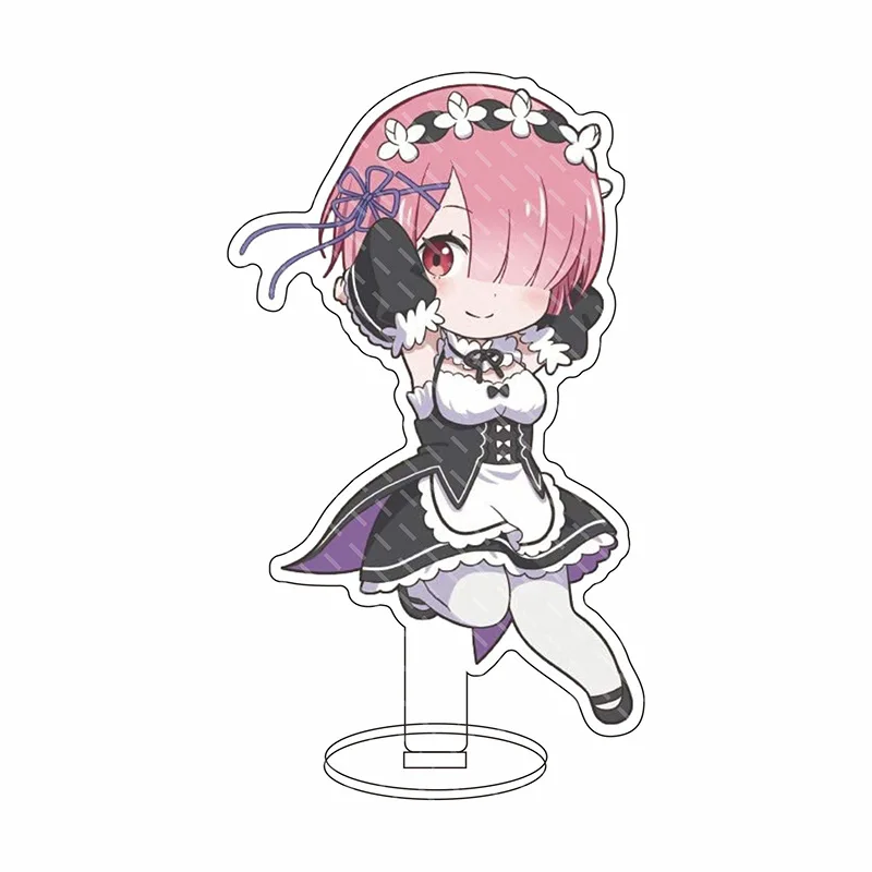 

Anime Re: Life in A Different World From Zero Double-Side Acrylic Figure Stand Model Toys Rem Lahm Action Figure Pendant