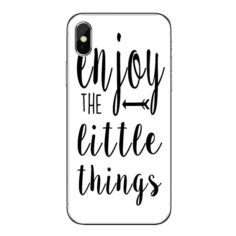 For Samsung Galaxy S2 S3 S4 S5 MINI S6 S7 edge S8 S9 Plus Note 2 3 4 5 8 Coque Fundas Enjoy The Little Things You Won Miss Cover |