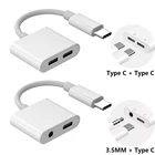 Переходник с Type-C на наушники 2 в 1, разветвитель для Samsung S21 S20 FE Note 20 Ultra Note10 Plus, USB C на 3 5 мм, аудиоразъем