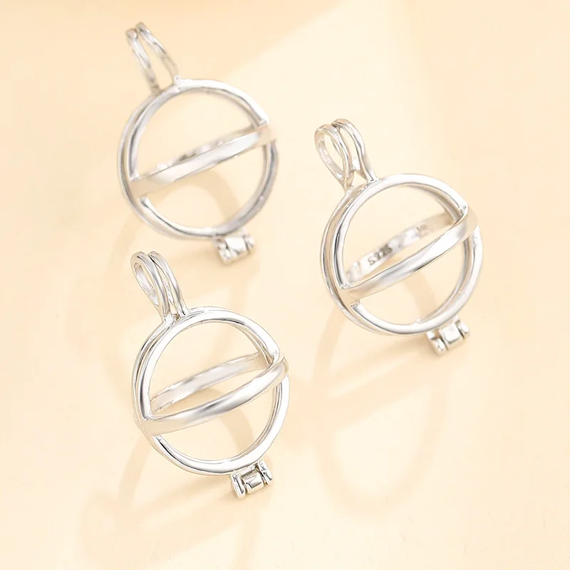 925 Sterling Silver Pendant Necklace DIY Jewelry Making Cabochon Base 8-13mm Plated Crafts Setting jewellery Findings Accessory