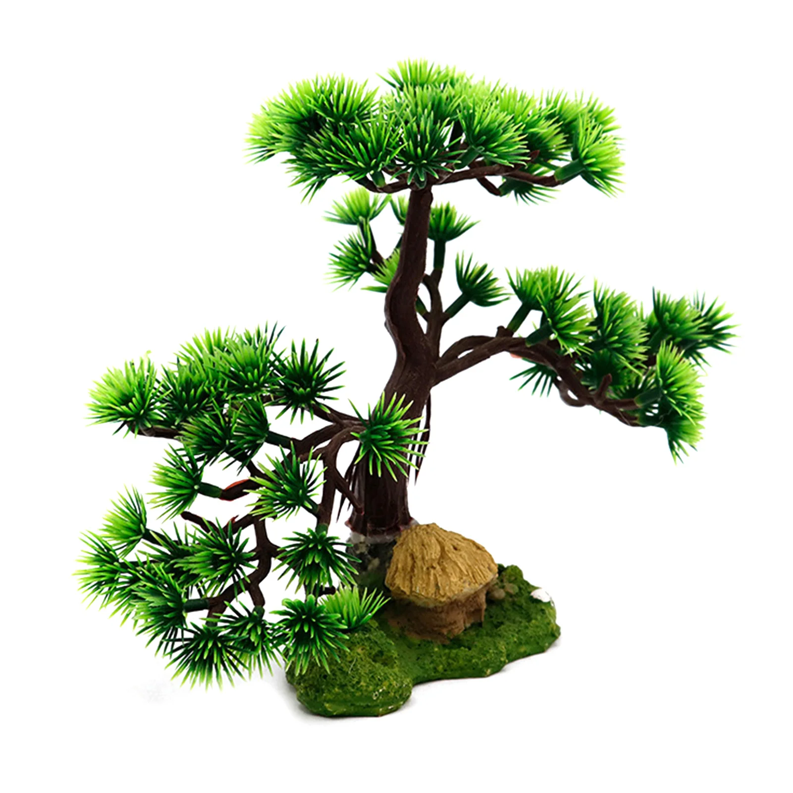 

Artificial Pine Tree Aquarium fish tank Resin landscaping simulation pine rockery plant bonsai Decor Aquarium Landscape Ornament