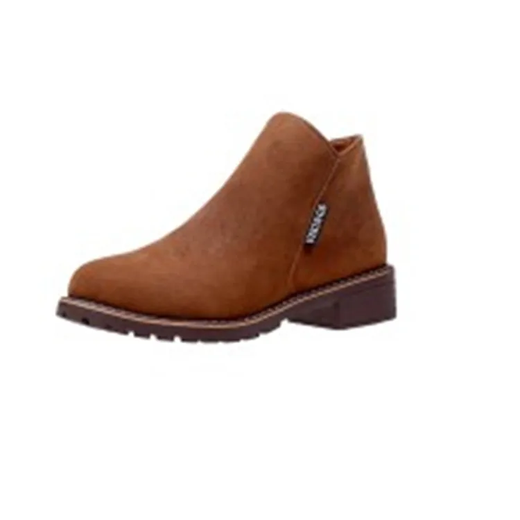 

Women Boots for Woman British Ankle Boots Winter Female Snow Casual Shoes Thick Heel Warm Fur Plush Women Shoes Women Booties