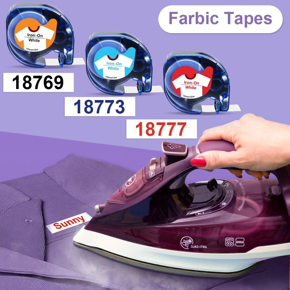 Labelwell 1 шт. Φ Letratag 18769 18773 18777 ткань железная этикетка 12 мм LT кассета для Dymo 2000 |