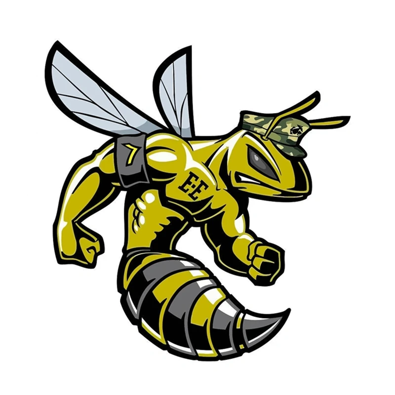 13 см съемная наклейка мышечная сетка пчела автомобильная водонепроницаемые