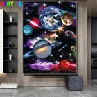 5D алмазная вышивка AB абстрактная планета пейзаж алмазная живопись полная квадратная Вселенная картина Стразы мозаика домашний декор