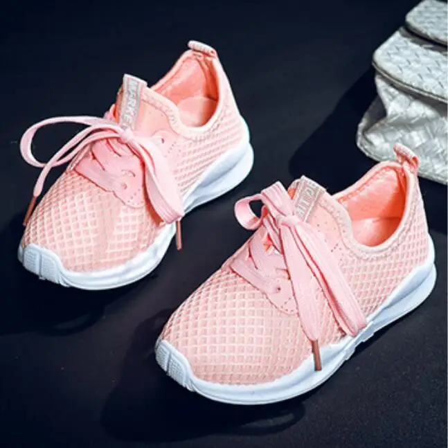 Kids Shoes Little Girl Boys Running Sneakers Air Mesh Breathable Simple Design for and Child | Детская одежда и обувь