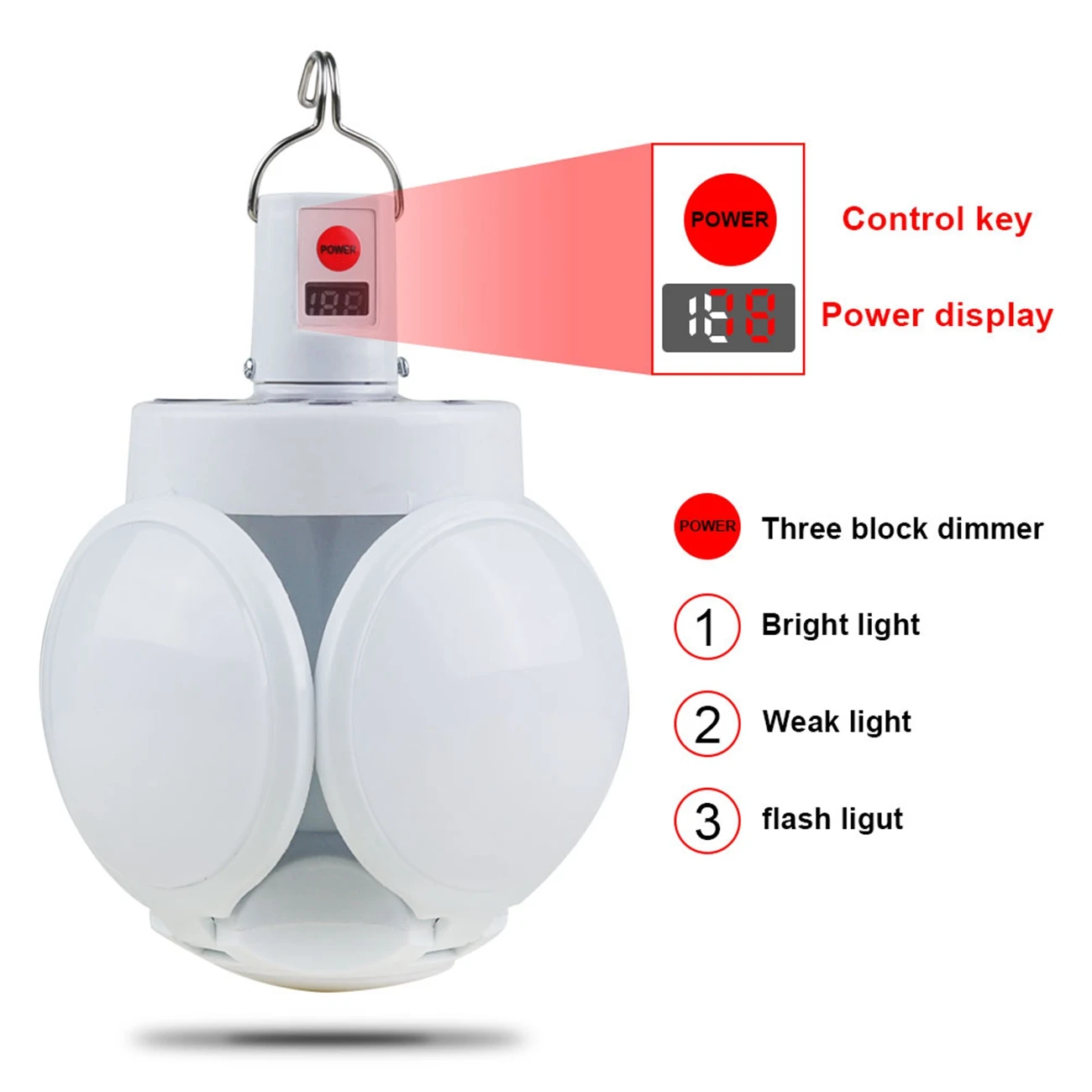 

Portable LED Camping Lamp Super Bright Solar Lamps Reading Fishing Outdoor Lamps Rechargeable Tent Accessories
