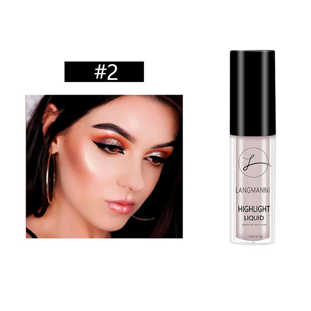 Блестящая жидкая Хайлайтер для макияжа лица Сияющий Макияж контур основа