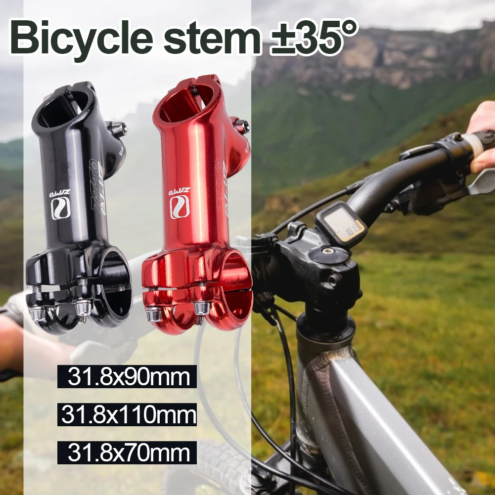 

Hot Sale 31.8mm Bike Stem 35 Degree Handlebar Stem Aluminum for Xc Am Road Bikes Bicycle Accessoriesgreat Strength and Lightness
