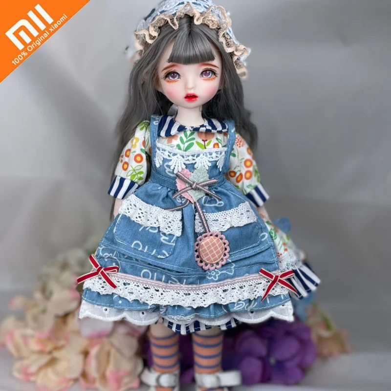 

Xiaomi 30cm BJD Doll Movable Joints Dolls Change Makeup Doll 3D Real Eye High-end Dress Can Dress Up Nude Doll DIY Girl Toy Gift