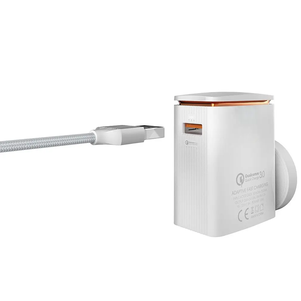 USB QC3.0 зарядное устройство на розетке адаптер для iPhone samsung Android разъем питания